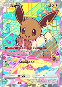 Eevee, Deluxe Pack: Mega card 408