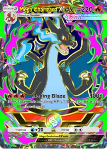 Mega Charizard X ex, Deluxe Pack: Mega card 411
